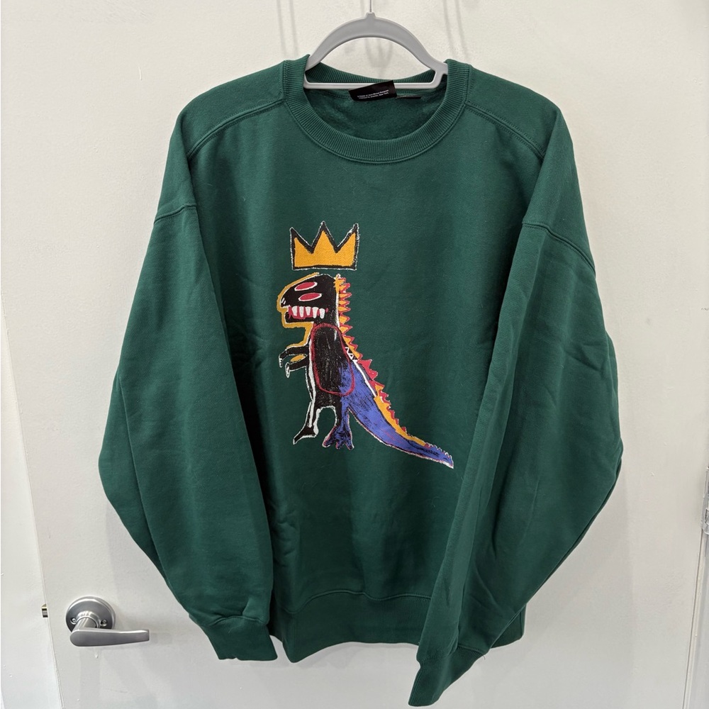 Cotton On Jean-Michel Basquiat Crewneck Sweater - Green